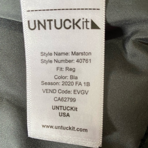 UNTUCKit  Mens Quilted Black Marsten Lightweight City Office Jacket - Sz-L - Picture 12 of 16